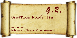 Graffius Rozália névjegykártya